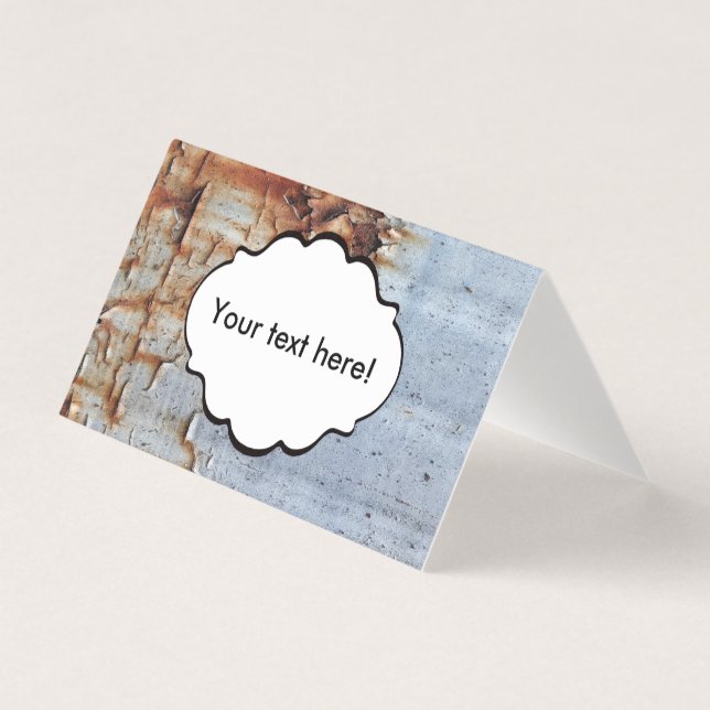 Tarjeta Textura de pintura de pelado (Anverso)