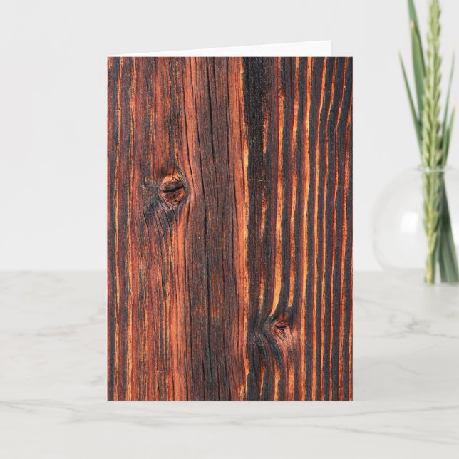Tarjeta Textura de tablero de madera oscura (Anverso)