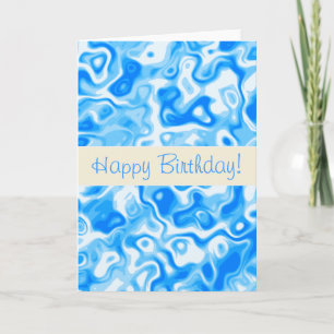 Tarjeta Textura del agua azul