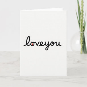 Tarjeta Texturizada de Amor Minimalista