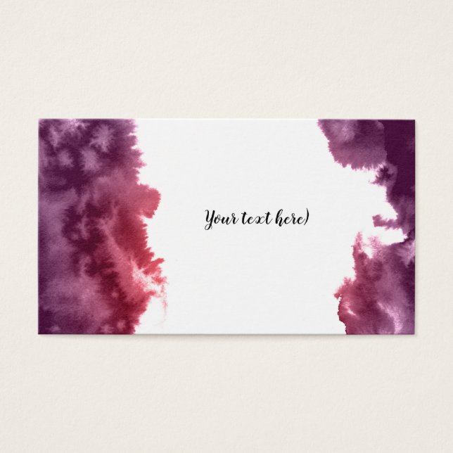 Tarjeta texturizada de color de agua. (Frente)