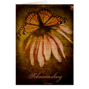 Tarjeta texturizada de "Schmetterling" de la
