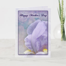 Tarjeta texturizada del día de la madre de Iris