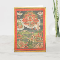 Thangka del paraíso de Amitabha