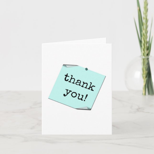 Tarjeta Thank You Card, Customer, Friends, Coworkers (Anverso)