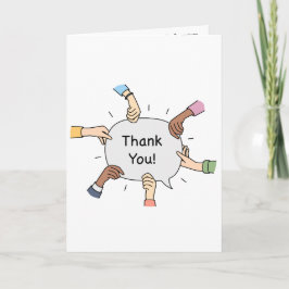 Tarjeta Thank you card for Doctors & Nurses in hospital