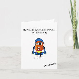 Tarjeta Thank you card - Not all heroes wear capes