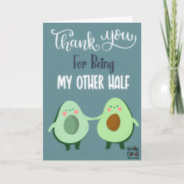 Tarjeta Thank you - Cute Couple