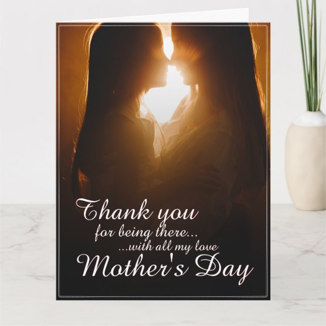 Tarjeta Thank You for Being Here – Mother’s Day (Anverso)