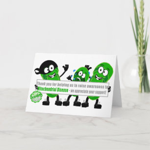 Tarjeta Thank YOU for Support of Mitochondrial Disease