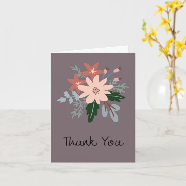 Tarjeta Thank you greeting card (flor amarilla)