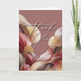 Tarjeta Thank You Greeting Card - Watercolor Abstract Geom