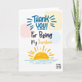 Tarjeta Thank you - Sunshine
