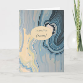 Tarjeta Thank You Teacher Personalized Marble 