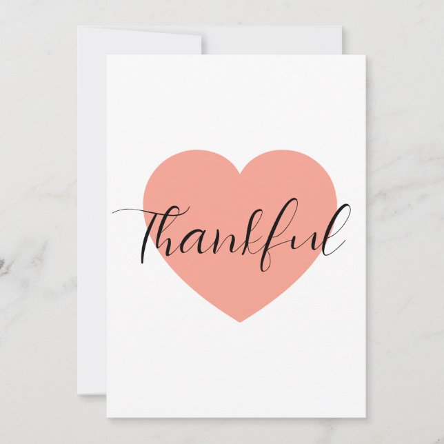 Tarjeta Thankful  (Anverso)
