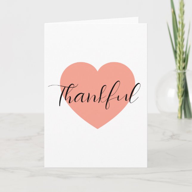 Tarjeta Thankful  (Anverso)