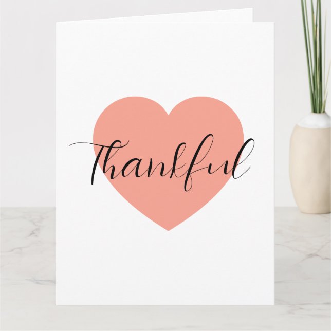 Tarjeta Thankful  (Anverso)