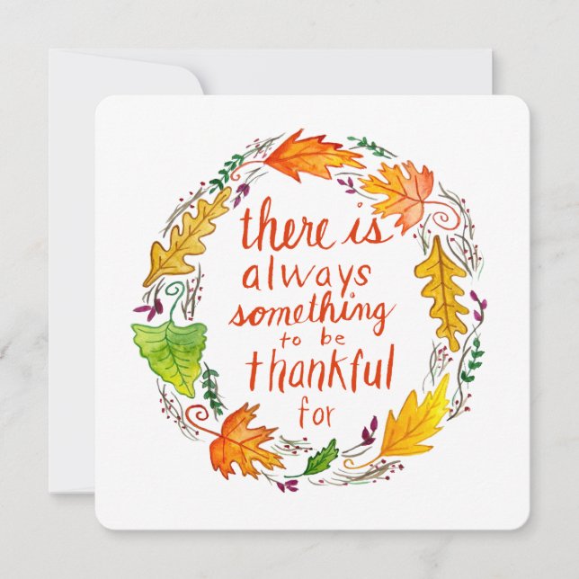 Tarjeta Thankful Greeting Card (Anverso)