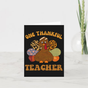 Tarjeta Thanksgivi, Profesora De Agradecimientos Por Las M