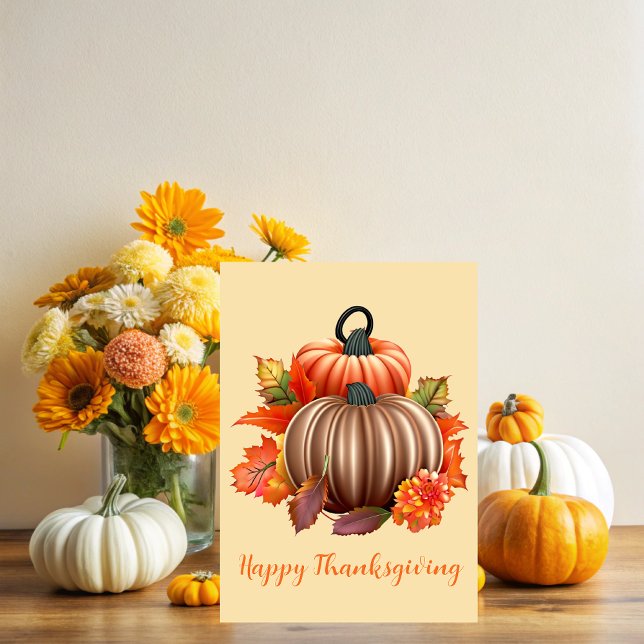 Tarjeta Thanksgiving Autumnal Plenty (Subido por el creador)