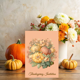 Tarjeta Thanksgiving invitation share with us