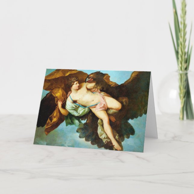 Tarjeta The Abduction of Ganymede Fine Art Greetings Card (Anverso)