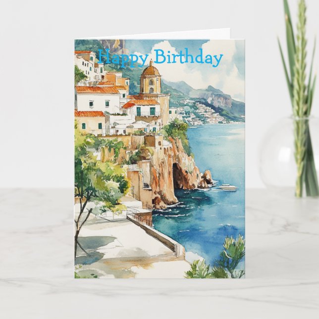 Tarjeta The Amalfi Coast, Italy (Anverso)