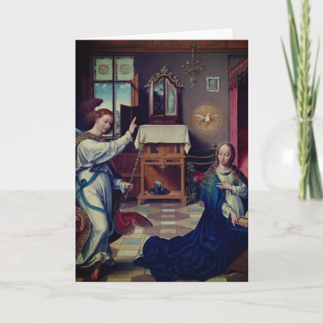 Tarjeta The Annunciation by Joos van Cleve: Blank (Anverso)