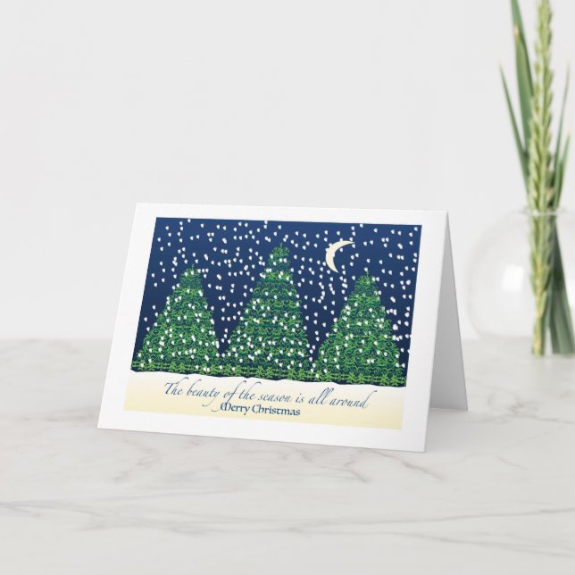 Tarjeta The beauty of the season is all around (Anverso)