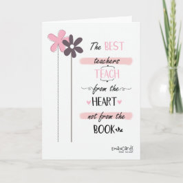 Tarjeta The Best Teacher