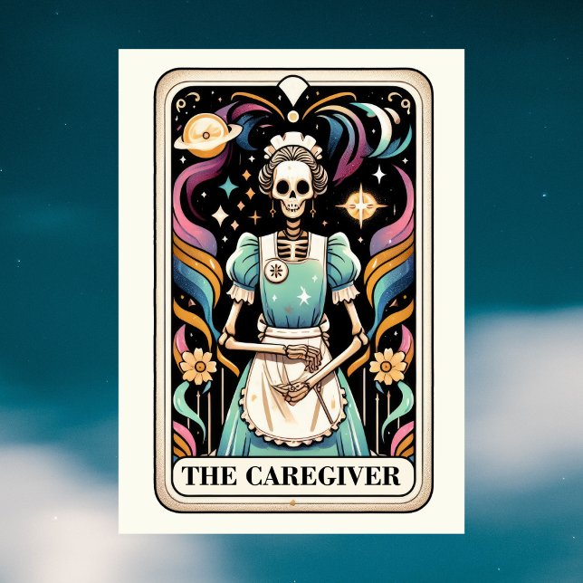 Tarjeta The Caregiver Tarot Card Mother's Day Skeleton (The Caregiver Tarot Card Mother's Day Skeleton
)