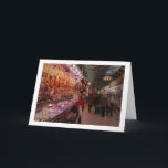 Tarjeta The Central Market of Valencia, España<br><div class="desc">The Central Market of Valencia,  España Greeting Card. You can easily customize this product for free if you would like to add wording or change the color of the background.</div>
