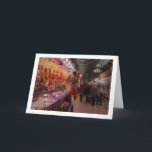 Tarjeta The Central Market of Valencia, España<br><div class="desc">The Central Market of Valencia,  España Greeting Card. You can easily customize this product for free if you would like to add wording or change the color of the background.</div>