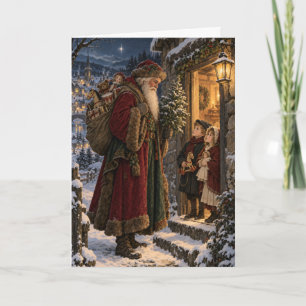 Tarjeta The Christmas Visitor Christmas Greeting Card
