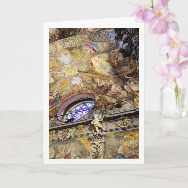 Tarjeta The Church of San Nicolás, Valencia City, España (Orquídea)