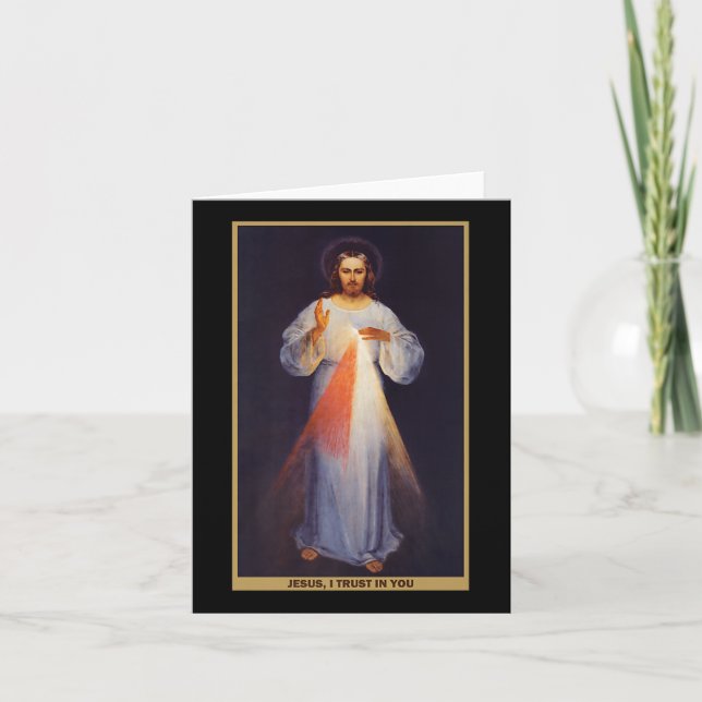 Tarjeta The Divine Mercy Shirt Premium  (Anverso)
