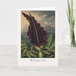 Tarjeta The Dragon Arum — Modern Botanical Reinterpretatio