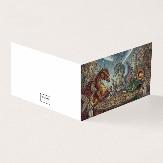 Tarjeta The Dragons' Christmas Cookie Exchange (Exterior)