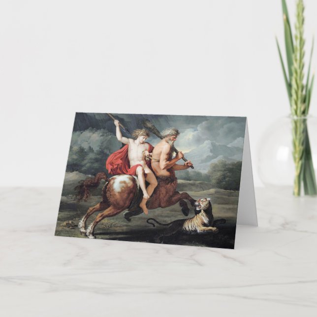 Tarjeta The Education of Achilles Fine Art Greetings Card (Anverso)