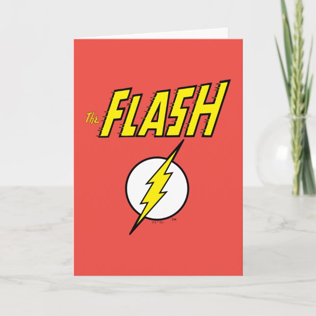 Tarjeta The Flash Name & Lightning Bolt Logo (Anverso)