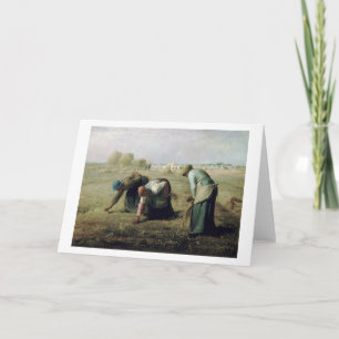 Tarjeta The Gleaners, Jean-Francois Millet, 1857
