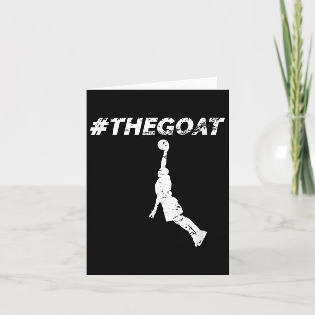 Tarjeta The Goat Greatest Of All Time Basketball Motivatio (Anverso)