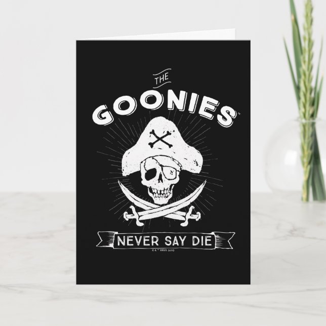 Tarjeta The Goonies "Never Say Die" Pirate Badge (Anverso)