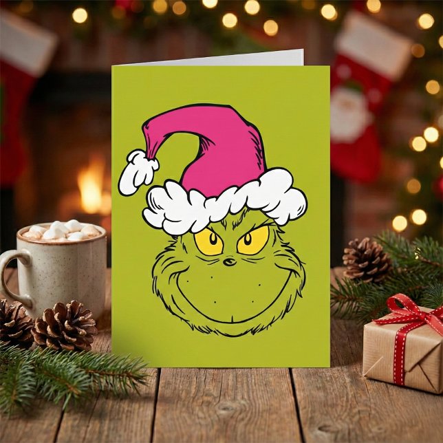 Tarjeta The Grinch in Pink Santa Hat (Subido por el creador)