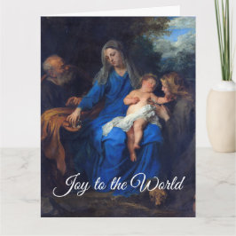 Tarjeta The Holy Family Baby Jesus Christmas Greetings