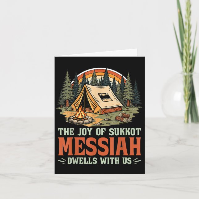 Tarjeta The Joy Of Sukkot Messiah Dwells With Us Jewish Ho (Anverso)