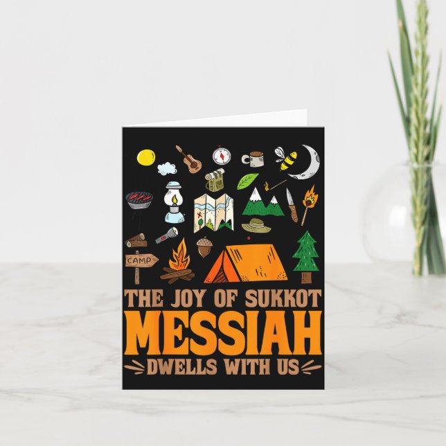 Tarjeta The Joy Of Sukkot Messiah Dwells With Us Jewish Ho (Anverso)