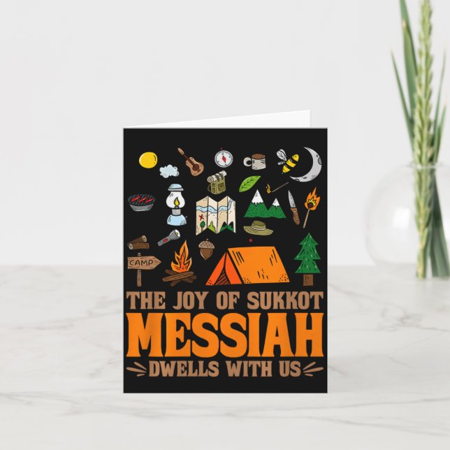 Tarjeta The Joy Of Sukkot Messiah Dwells With Us Jewish Ho (Anverso)