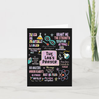 Tarjeta The Labs Prayer Medical Laboratory Scientist Lab