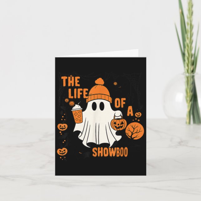 Tarjeta The Life Of A Showboo Halloween Costume Bow Boo Gi (Anverso)